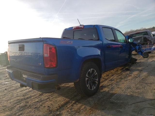 1GCGSDENXM1171245 - 2021 CHEVROLET COLORADO Z71 BLUE photo 3