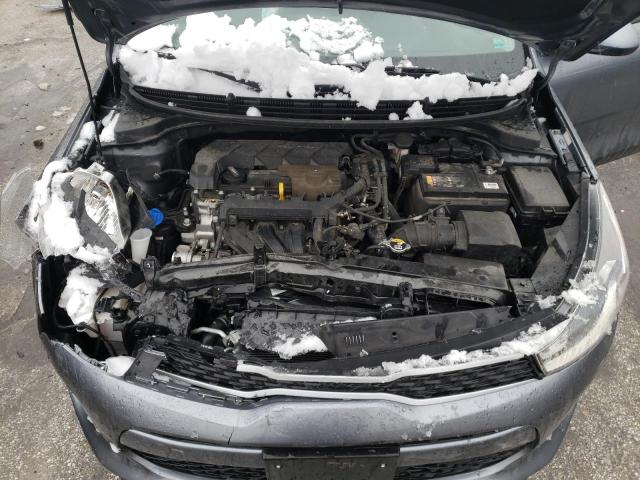 3KPA24AD4LE299480 - 2020 KIA RIO LX GRAY photo 11