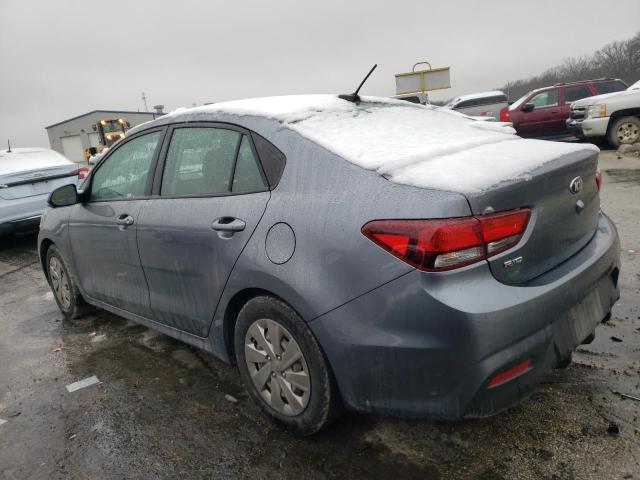 3KPA24AD4LE299480 - 2020 KIA RIO LX GRAY photo 2