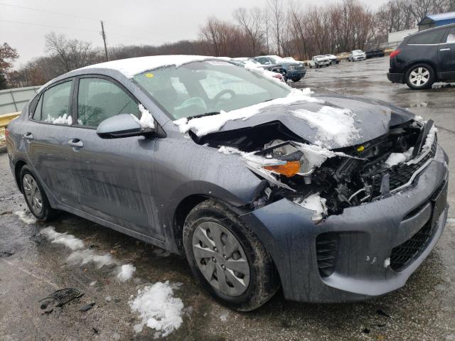 3KPA24AD4LE299480 - 2020 KIA RIO LX GRAY photo 4
