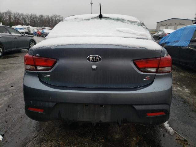 3KPA24AD4LE299480 - 2020 KIA RIO LX GRAY photo 6
