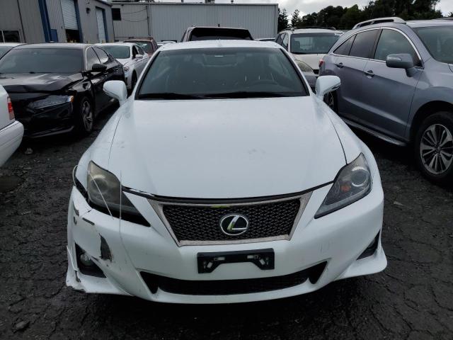 JTHFE2C27D2509628 - 2013 LEXUS IS 350 WHITE photo 5