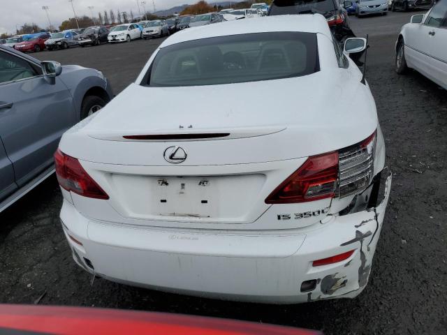 JTHFE2C27D2509628 - 2013 LEXUS IS 350 WHITE photo 6