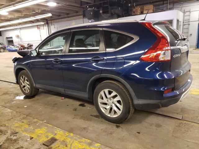 5J6RM4H72FL079421 - 2015 HONDA CR-V EXL BLUE photo 2