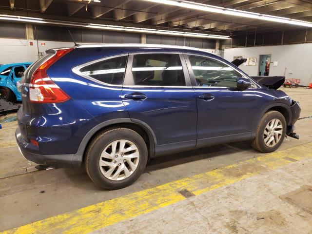 5J6RM4H72FL079421 - 2015 HONDA CR-V EXL BLUE photo 3