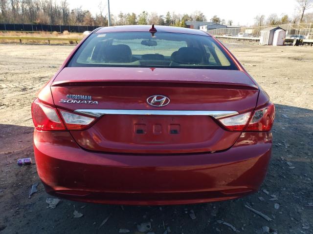 5NPEB4AC9DH507939 - 2013 HYUNDAI SONATA GLS RED photo 6