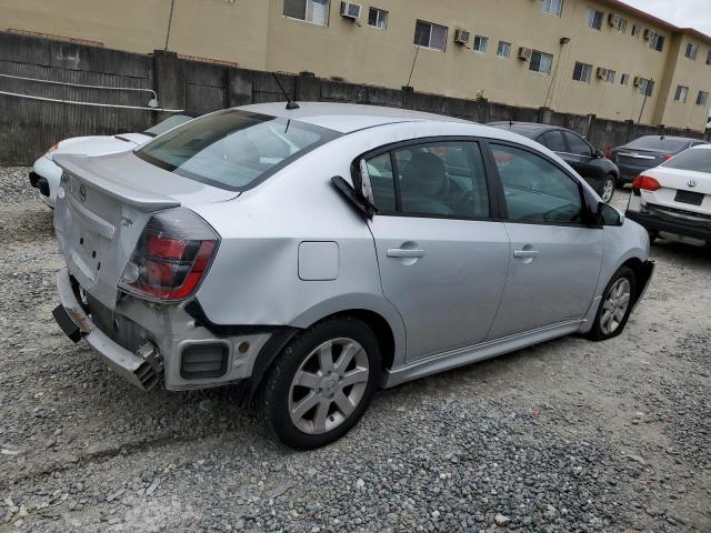 3N1AB6AP7AL727513 - 2010 NISSAN SENTRA 2.0 SILVER photo 3