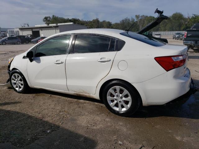 KNADM4A39E6396467 - 2014 KIA RIO LX WHITE photo 2