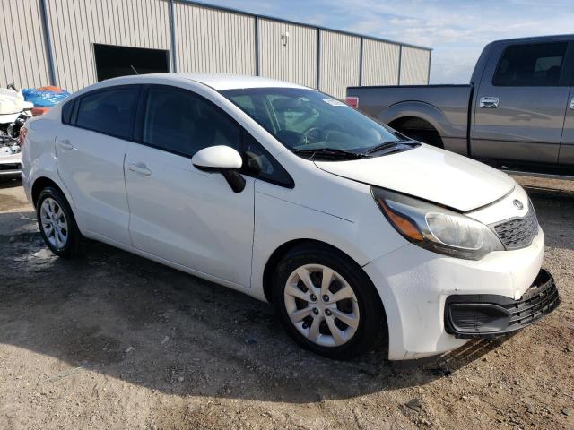 KNADM4A39E6396467 - 2014 KIA RIO LX WHITE photo 4