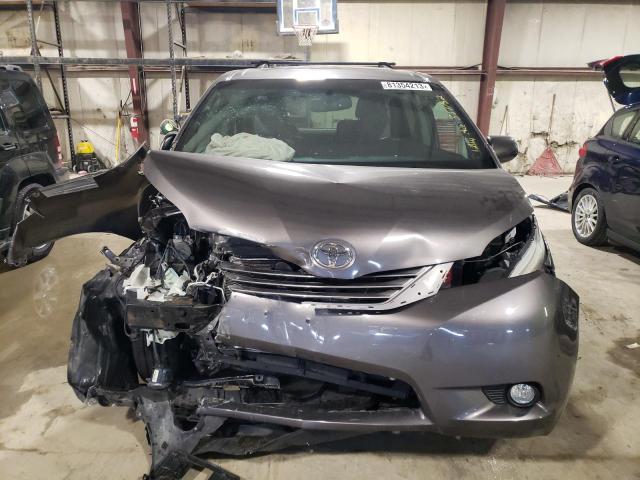 5TDYK3DC4FS551752 - 2015 TOYOTA SIENNA XLE GRAY photo 5