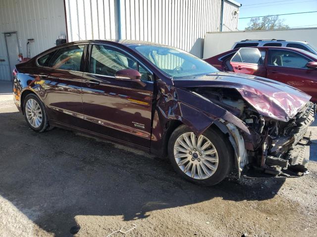 3FA6P0SUXDR332013 - 2013 FORD FUSION TITANIUM PHEV BURGUNDY photo 4