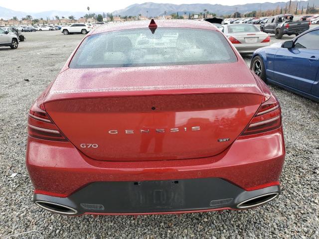 KMTG54TE3NU100870 - 2022 GENESIS G70 BASE RED photo 6