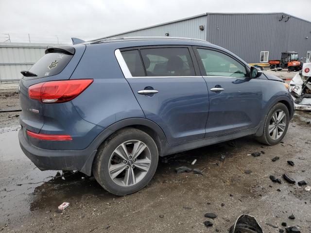 KNDPC3A6XE7568216 - 2014 KIA SPORTAGE SX BLUE photo 3