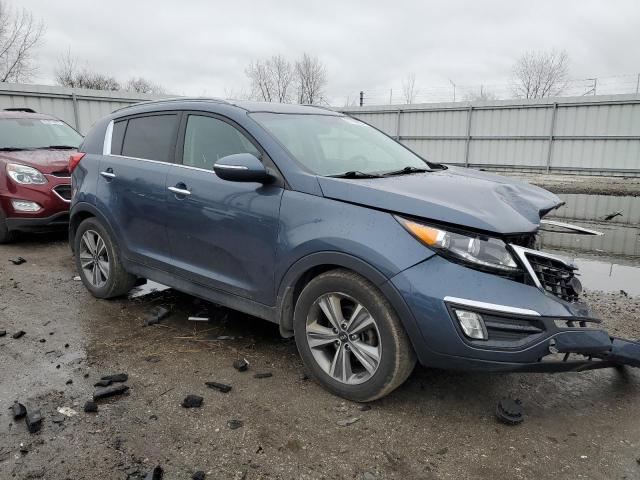 KNDPC3A6XE7568216 - 2014 KIA SPORTAGE SX BLUE photo 4