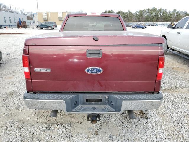 1FTRX12W34NC32515 - 2004 FORD F150 BURGUNDY photo 6