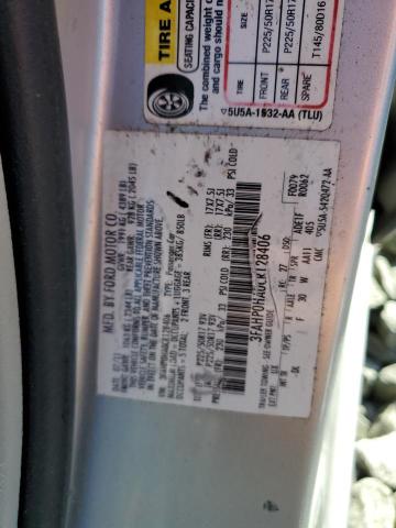 3FAHP0HA0CR128406 - 2012 FORD FUSION SE SILVER photo 12