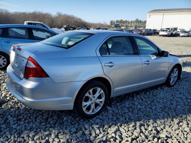 3FAHP0HA0CR128406 - 2012 FORD FUSION SE SILVER photo 3