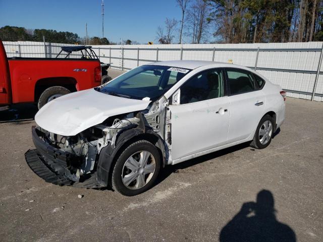 3N1AB7AP0FY321959 - 2015 NISSAN SENTRA S WHITE photo 1