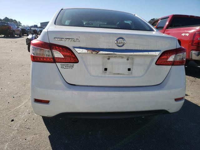 3N1AB7AP0FY321959 - 2015 NISSAN SENTRA S WHITE photo 6