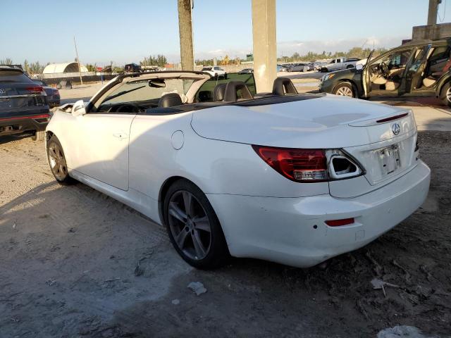 JTHFF2C27C2523704 - 2012 LEXUS IS 250 WHITE photo 2