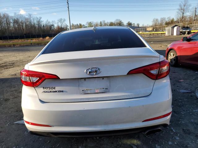 5NPE24AF3HH500551 - 2017 HYUNDAI SONATA SE WHITE photo 6