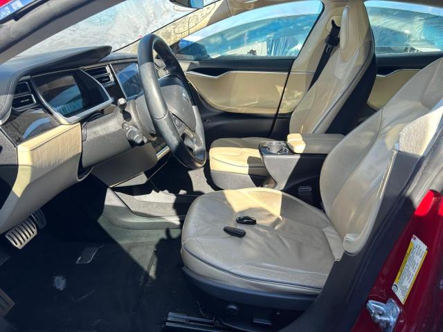 5YJSA1CP4DFP17612 - 2013 TESLA MODEL S RED photo 7