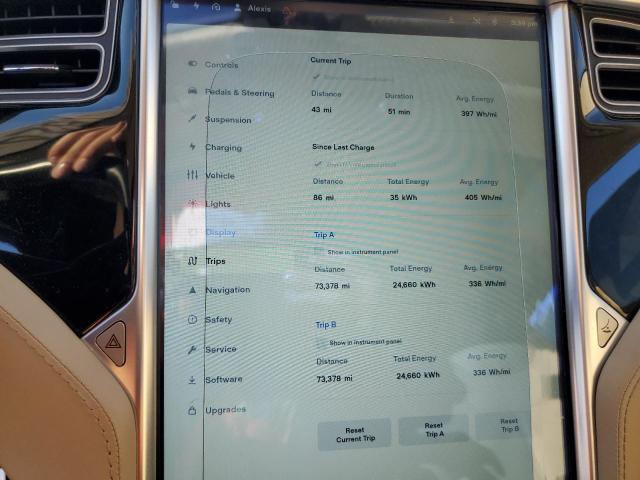 5YJSA1CP4DFP17612 - 2013 TESLA MODEL S RED photo 9