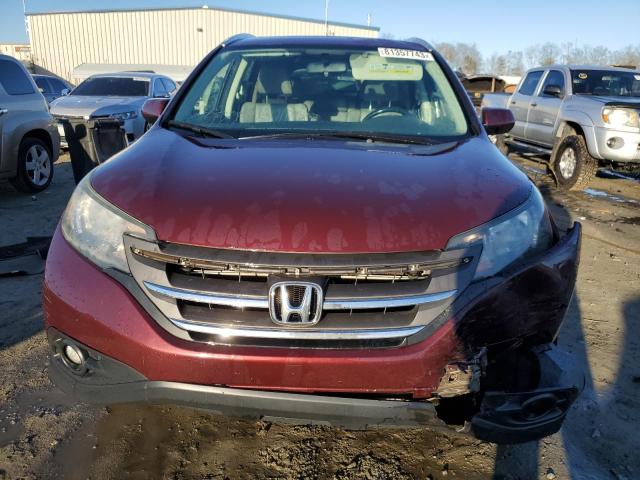 5J6RM4H76DL018361 - 2013 HONDA CR-V EXL BURGUNDY photo 5