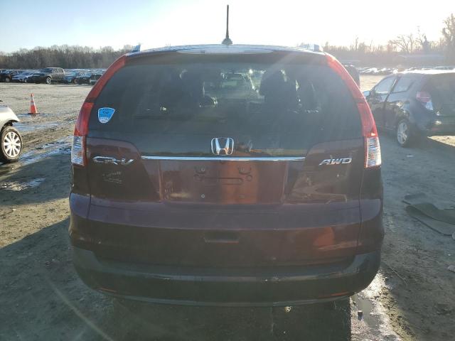 5J6RM4H76DL018361 - 2013 HONDA CR-V EXL BURGUNDY photo 6