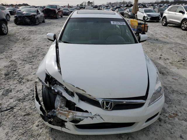 1HGCM56767A195272 - 2007 HONDA ACCORD EX WHITE photo 5