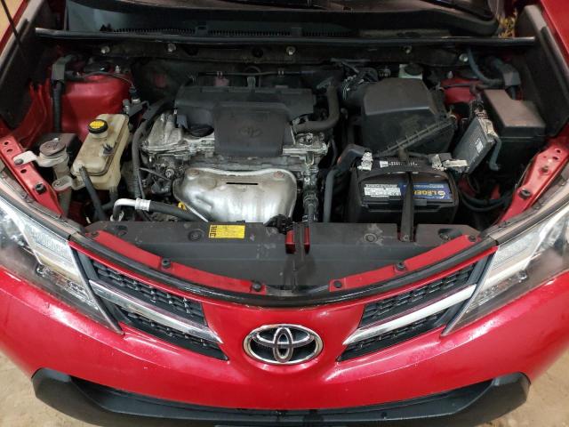 JTMWFREV0DD016425 - 2013 TOYOTA RAV4 XLE RED photo 11