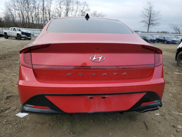 5NPEF4JA1LH023782 - 2020 HYUNDAI SONATA SEL RED photo 6