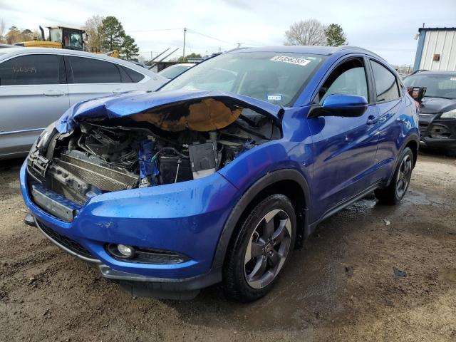 3CZRU5H72JM706129 - 2018 HONDA HR-V EXL BLUE photo 1