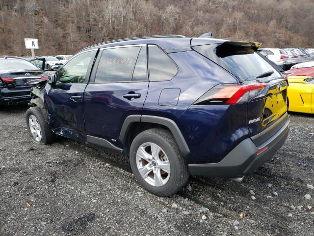 JTMRWRFV7LD068595 - 2020 TOYOTA RAV4 XLE BLUE photo 2