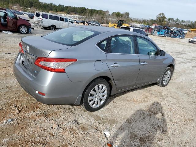 3N1AB7APXEY219308 - 2014 NISSAN SENTRA S GRAY photo 3