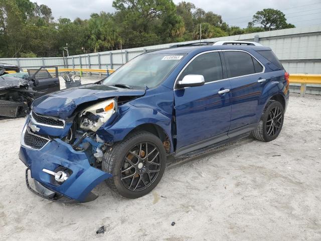 2CNALFEW9A6382092 - 2010 CHEVROLET EQUINOX LTZ BLUE photo 1