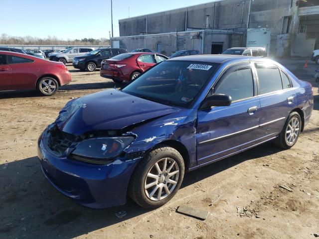 1HGES16335L018815 - 2005 HONDA CIVIC DX VP Blau Foto 1