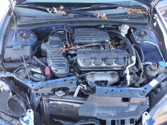 1HGES16335L018815 - 2005 HONDA CIVIC DX VP BLUE photo 11