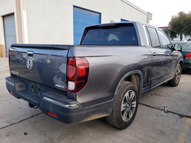 5FPYK3F61HB003956 - 2017 HONDA RIDGELINE RTL GRAY photo 3