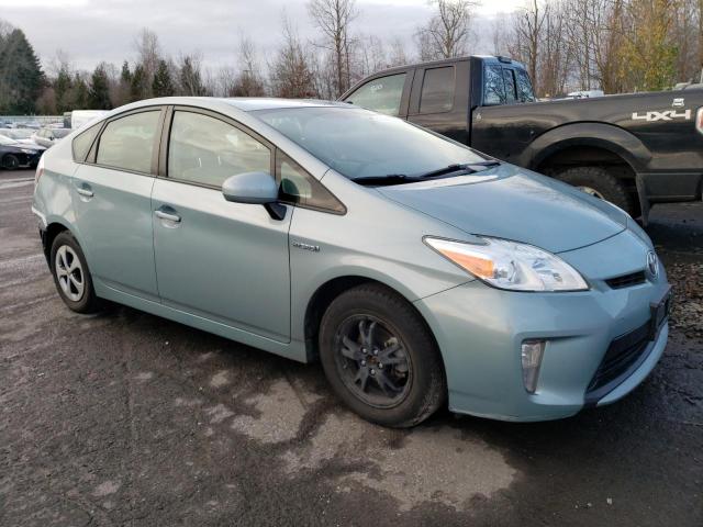 JTDKN3DU6F1946227 - 2015 TOYOTA PRIUS BLUE photo 4