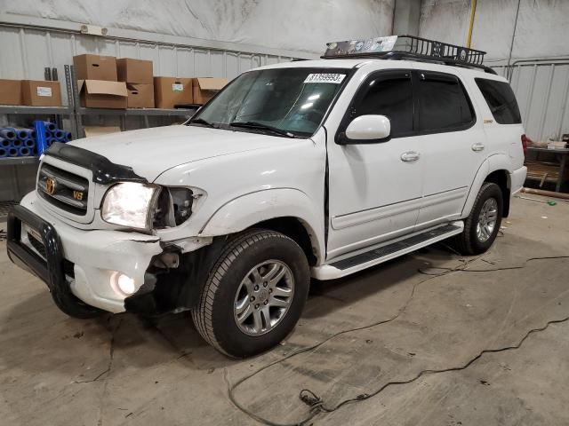 5TDBT48A03S160532 - 2003 TOYOTA SEQUOIA LIMITED WHITE photo 1