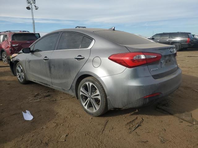 KNAFZ4A81F5281312 - 2015 KIA FORTE EX GRAY photo 2