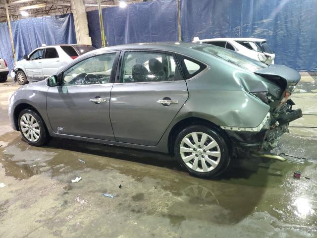 3N1AB7AP6FL651439 - 2015 NISSAN SENTRA S GRAY photo 2