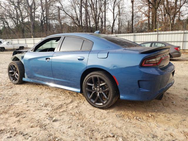 2C3CDXCT5NH129617 - 2022 DODGE CHARGER R/T BLUE photo 2