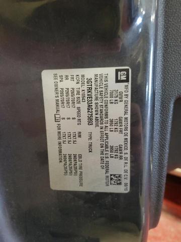 3GTRKVE33AG275893 - 2010 GMC SIERRA K1500 SLE CHARCOAL photo 12