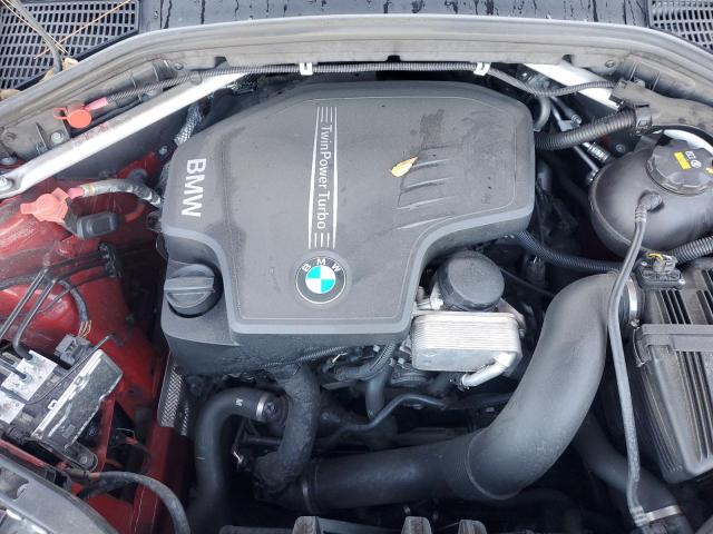 5UXWX9C59H0T06707 - 2017 BMW X3 XDRIVE28I BURGUNDY photo 12