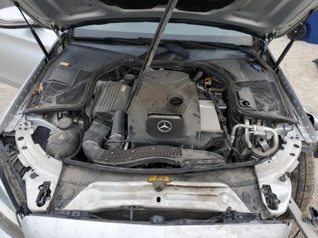 55SWF4JB5GU131077 - 2016 MERCEDES-BENZ C 300 SILVER photo 11