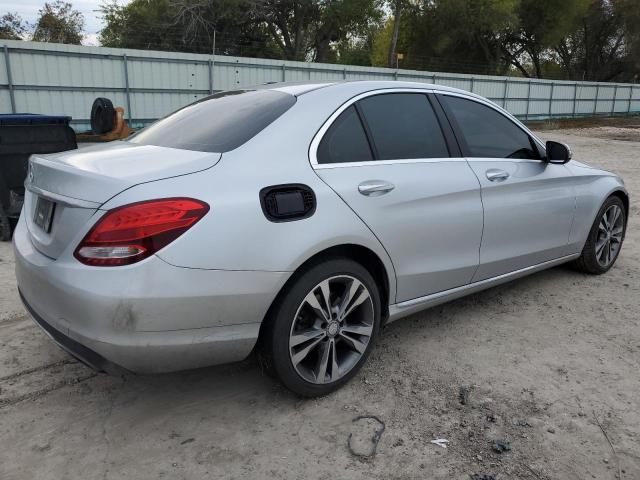 55SWF4JB5GU131077 - 2016 MERCEDES-BENZ C 300 SILVER photo 3