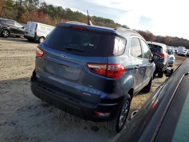 MAJ6S3GL5NC466296 - 2022 FORD ECOSPORT SE ლურჯი ფოტო 3
