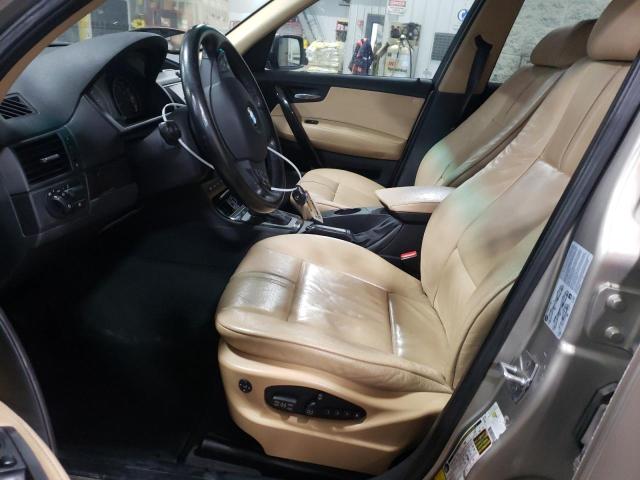 WBXPC93447WF21955 - 2007 BMW X3 3.0SI BEIGE photo 7